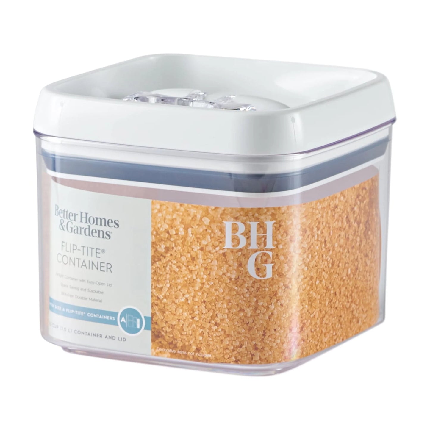 Canister - 6.2 Cup Flip-Tite® Square Food Storage Container