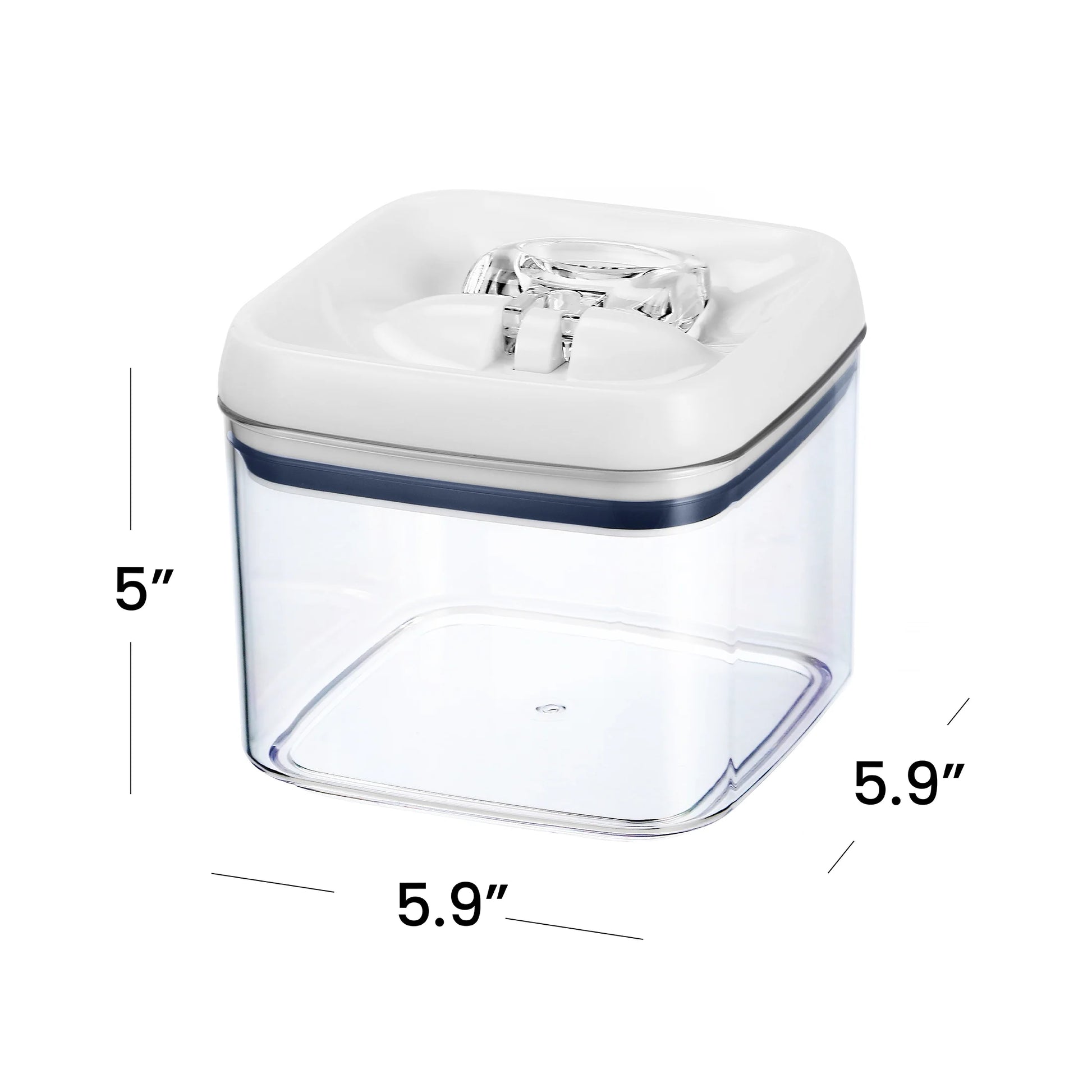 Canister - 6.2 Cup Flip-Tite® Square Food Storage Container